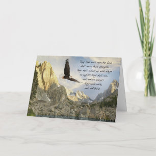 Vleugels als Eagles Isaiah 4o: 31 Kaart