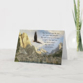 Vleugels als Eagles Isaiah 4o: 31 Kaart (Voorkant)