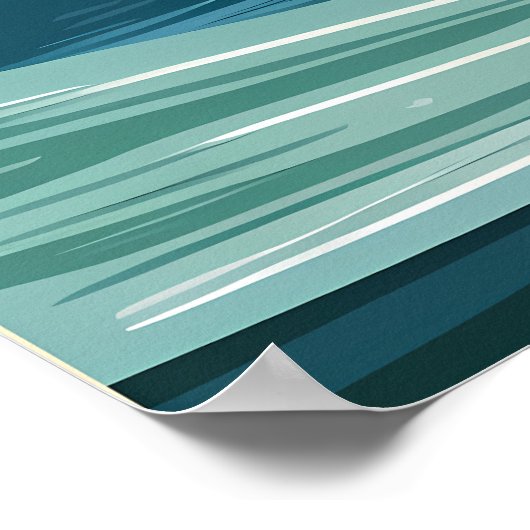 Vleugels boven de Golven Poster (Hoek)