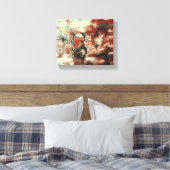 Vleugels boven het dok: een vredige ontsnapping" D Canvas Afdruk (Insitu (Slaapkamer))