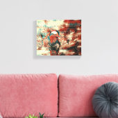 Vleugels boven het dok: een vredige ontsnapping" D Canvas Afdruk (Insitu (Woonkamer))