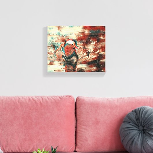 Vleugels boven het dok: een vredige ontsnapping" D Canvas Afdruk (Insitu (Woonkamer))