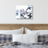 Vleugels boven het dok: een vreedzame ontsnapping canvas afdruk (Insitu (Slaapkamer))