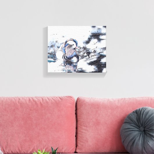 Vleugels boven het dok: een vreedzame ontsnapping canvas afdruk (Insitu (Woonkamer))