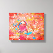 Vleugels boven het dok: een vreedzame ontsnapping canvas afdruk (Voorkant)