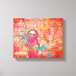 Vleugels boven het dok: een vreedzame ontsnapping canvas afdruk