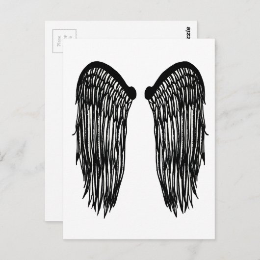 vleugels briefkaart (Voorkant / Achterkant)