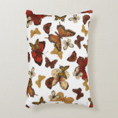 Vleugels die fluisteren – Vlinders op Wit Accent Kussen (Voorkant(Verticaal))