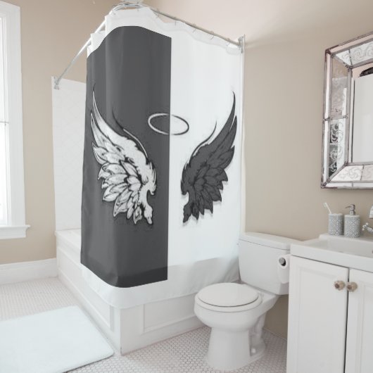 vleugels douchegordijn (In situ)