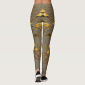 Vleugels en bladeren leggings (Achterkant)