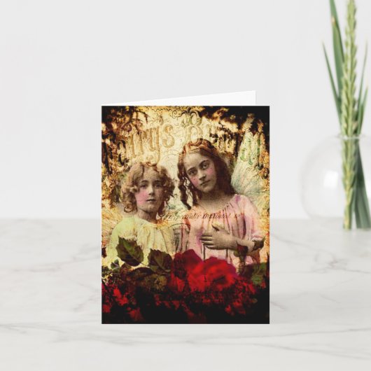 vleugels feestdagen kaart (Voorkant)