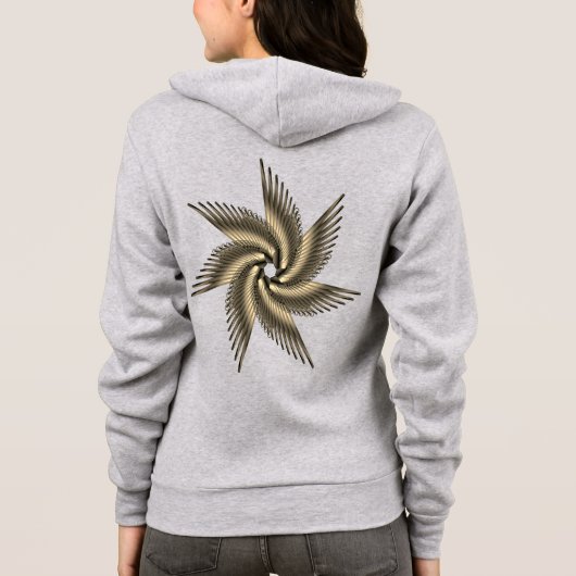 vleugels hoodie (Achterkant)