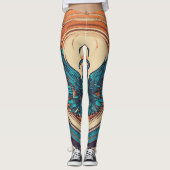 "Vleugels in beweging" Leggings (Voorkant)