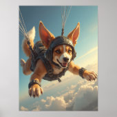 Vleugels, Oren En Kwispels In De Lucht Poster (Voorkant)