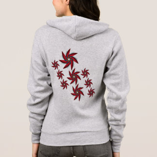 vleugels rode flora hoodie