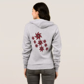 vleugels rode flora hoodie (Achterkant volledig)