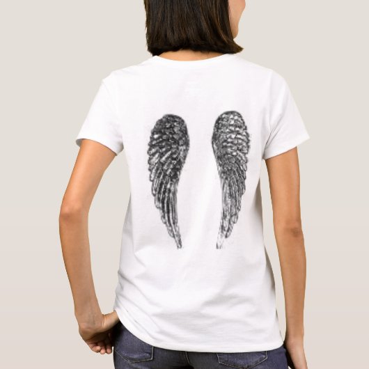 vleugels t-shirt (Achterkant)