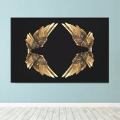 Vleugels tegenover elkaar afbeelding gedrukt op Pr Canvas Afdruk (Insitu (Houten vloer))