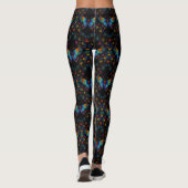 Vleugels van de Eeuwigheid: Neon Butterflies Leggings (Achterkant)