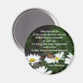 Vleugels van de Vlinder-Ierse Zegen magneet (Voorkant / Achterkant)