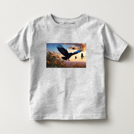 Vleugels van de wind: de kraai en de mus kinder shirts (Voorkant)