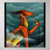 vleugels van drakenbedekking poster (Voorkant)