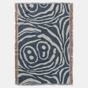 Vleugels van Echo Ink Blauw Driftwood Grijs Deken