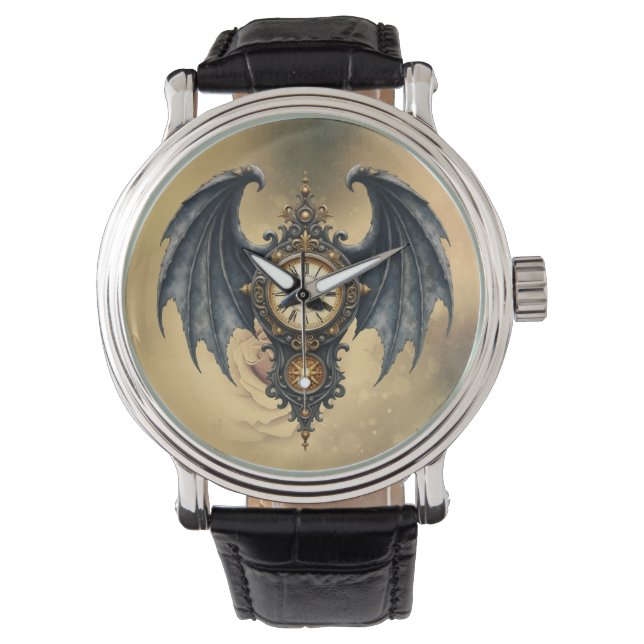 Vleugels van Eeuwigheid – De Tijdloze Bewaker.  Horloge (Voorkant)