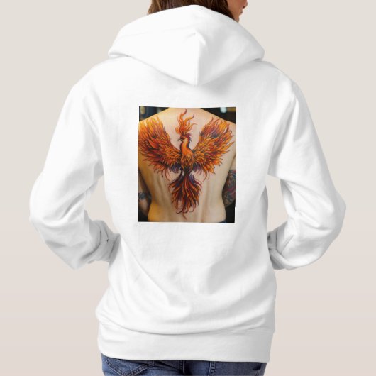 Vleugels van Flame Hoodie (Achterkant)
