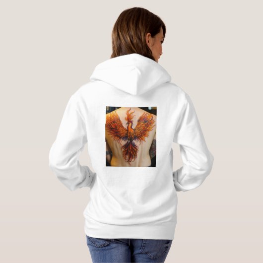 Vleugels van Flame Hoodie (Achterkant volledig)