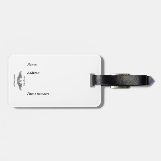 Vleugels van haar eigen bagagelabel (Achterkant horizontaal)