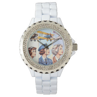 Vleugels van haar eigen horloge