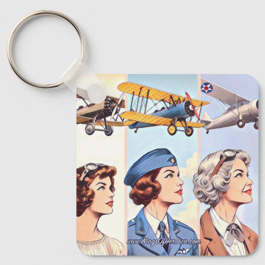 Vleugels van haar eigen sleutelhanger (Voorkant)