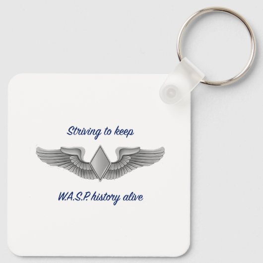 Vleugels van haar eigen sleutelhanger (Achterkant)