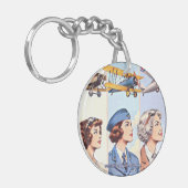 Vleugels van haar eigen sleutelhanger (Voorkant Links)