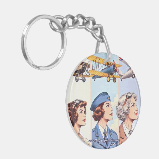 Vleugels van haar eigen sleutelhanger (Voorkant Links)