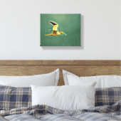Vleugels van harmonie: vogels in de open lucht canvas afdruk (Insitu (Slaapkamer))
