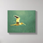 Vleugels van harmonie: vogels in de open lucht canvas afdruk (Voorkant)