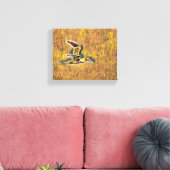 Vleugels van harmonie: vogels in de open lucht canvas afdruk (Insitu (Woonkamer))