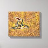 Vleugels van harmonie: vogels in de open lucht canvas afdruk (Voorkant)