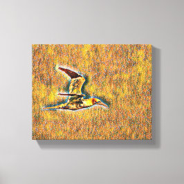 Vleugels van harmonie: vogels in de open lucht canvas afdruk
