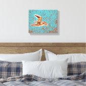 Vleugels van harmonie: vogels in de open lucht canvas afdruk (Insitu (Slaapkamer))