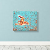 Vleugels van harmonie: vogels in de open lucht canvas afdruk (Insitu (Houten vloer))