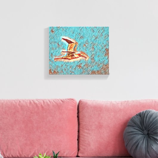 Vleugels van harmonie: vogels in de open lucht canvas afdruk (Insitu (Woonkamer))