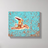 Vleugels van harmonie: vogels in de open lucht canvas afdruk (Voorkant)