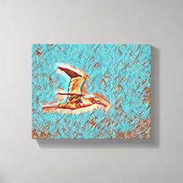 Vleugels van harmonie: vogels in de open lucht canvas afdruk