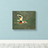 Vleugels van harmonie: vogels in de open lucht canvas afdruk (Insitu (Houten vloer))