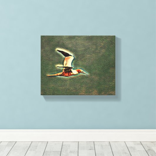 Vleugels van harmonie: vogels in de open lucht canvas afdruk (Insitu (Houten vloer))