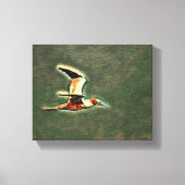 Vleugels van harmonie: vogels in de open lucht canvas afdruk (Voorkant)