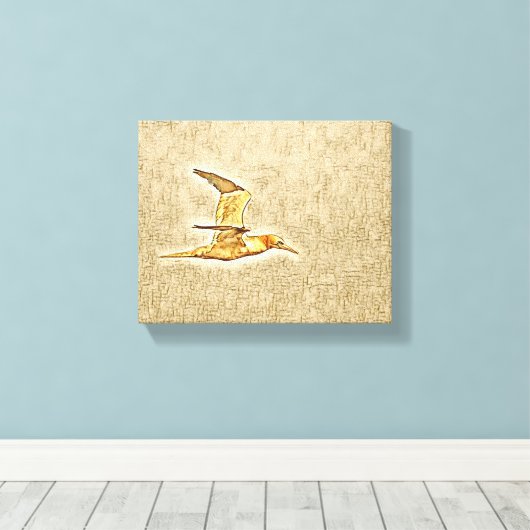 Vleugels van harmonie: vogels in de open lucht canvas afdruk (Insitu (Houten vloer))